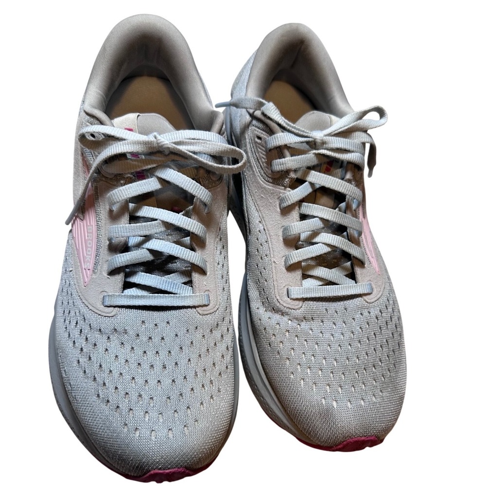 Brooks Adrenaline GTS 24 Womens Running Shoes Grey Pink 1204261B019 Size 11.5 B
